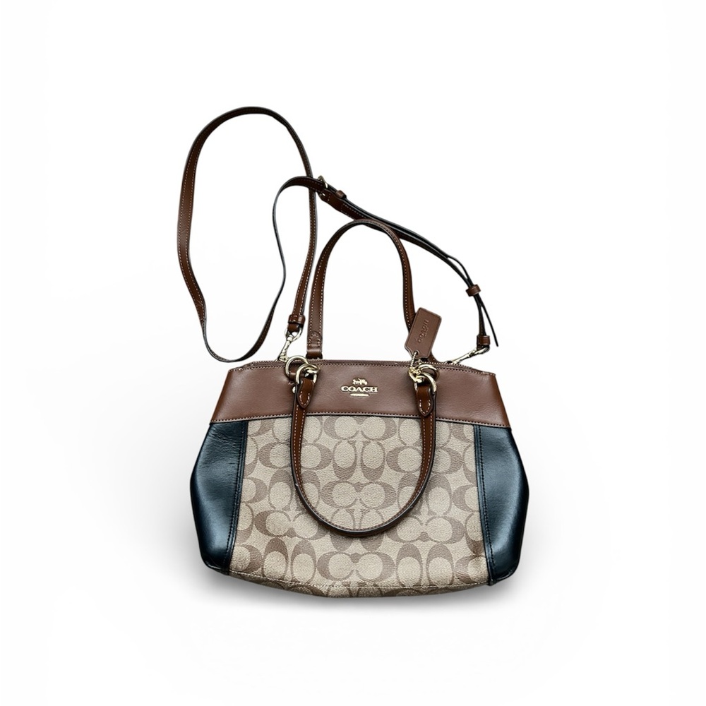 Coach Brown and Black Crossbody Bag